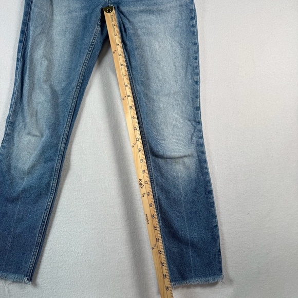 Abercrombie and Fitch Jeans Womens 26 Blue Simone High Rise Slim Straight - Picture 5 of 9